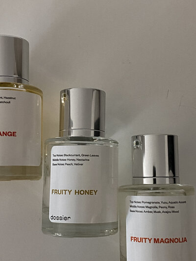 fruity honey dossier perfumes washington dc influencer product photography user generated content