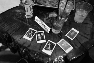 Groom holding bouquet