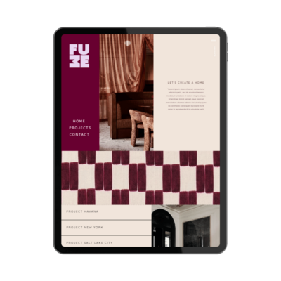 fume interieur webdesign showit template