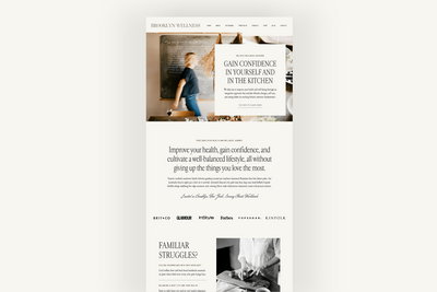 Website mockup.
