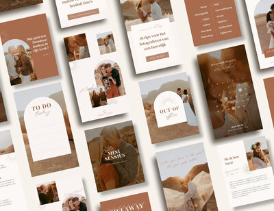 Boho Instagram templates voor fotografen