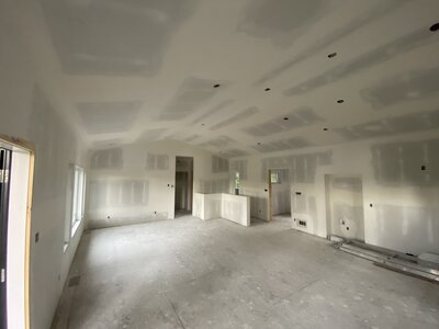 Drywall install in custom home – Kenora