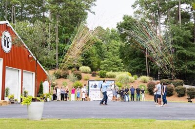 tv celebration at red barn headquarters