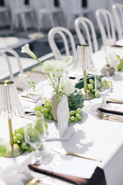 Raleigh NC Wedding tablescape