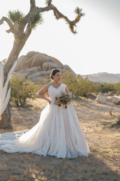 Bride Joshua Tree | Nicole Chapman Design