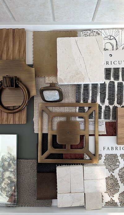 Material junction-oak, stone, and hardware for a calm, durable finish