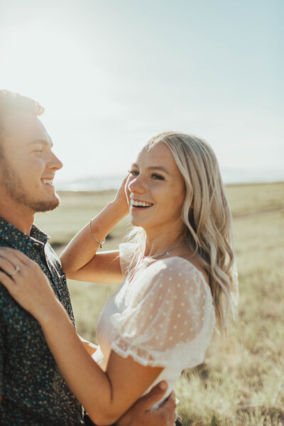 Cute desert couples session | Edgy engagement session in Nevada