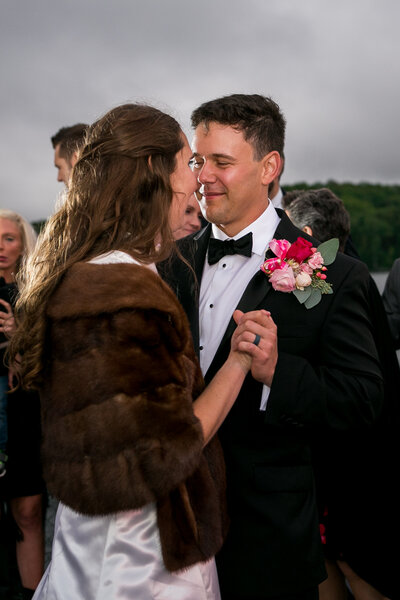 Bride and Groom dancing at wedding reception | Wedding Photography