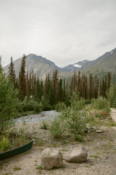 elopement location in Alaska mountains