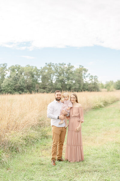 family pose during Ashburn, VA mini session