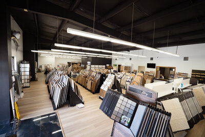 The carpet section of the North Little Rock showroom.