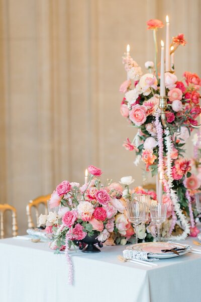 Blush and pink wedding at Chateau De Champlatreux in Paris, France