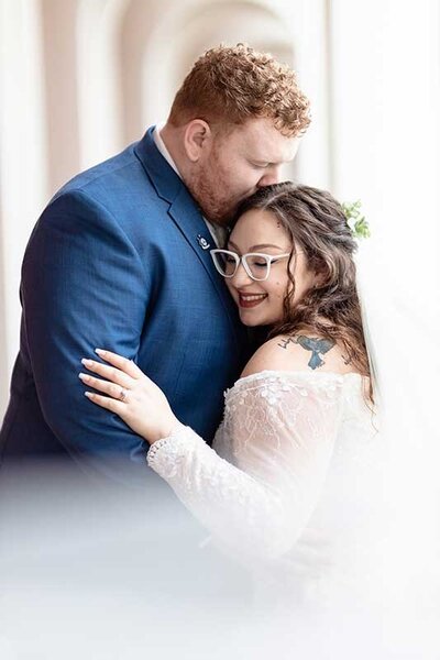 Timeless Wedding photo of bride and groom at Casa Marina Hotel wedding