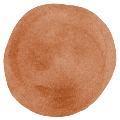 orange paint blob