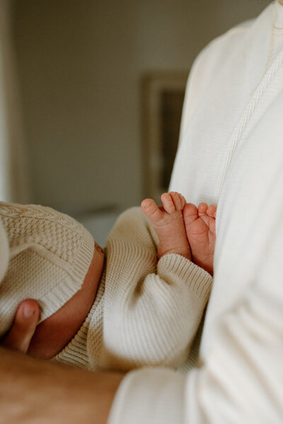 baby feet during a newborn session