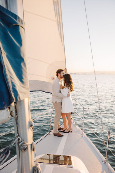 sarasota FL sailboat engagement photos
