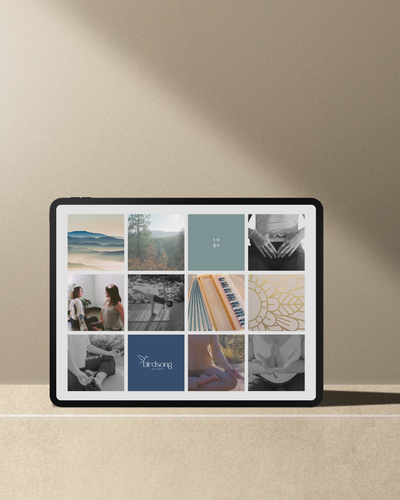 Brown and Gray Minimalist Tablet Mockup Instagram Post