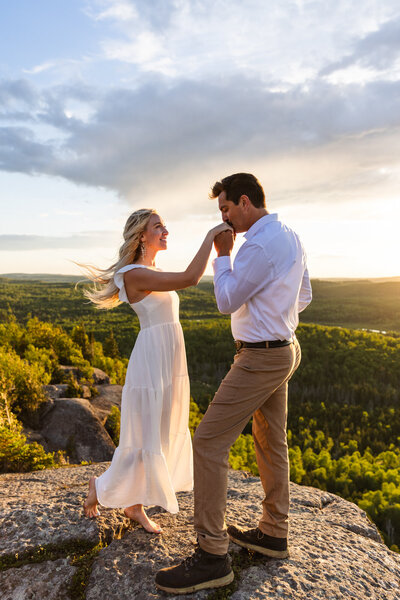 wedding photo at Taft Point in Yosemite taken by Minnesota wedding photographer Marcus Hanenburg Photography