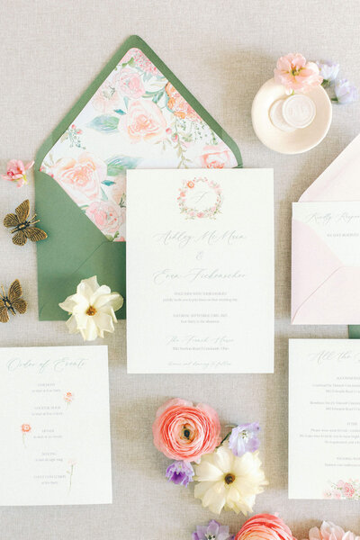 French-House-Green-Pink-Invitations