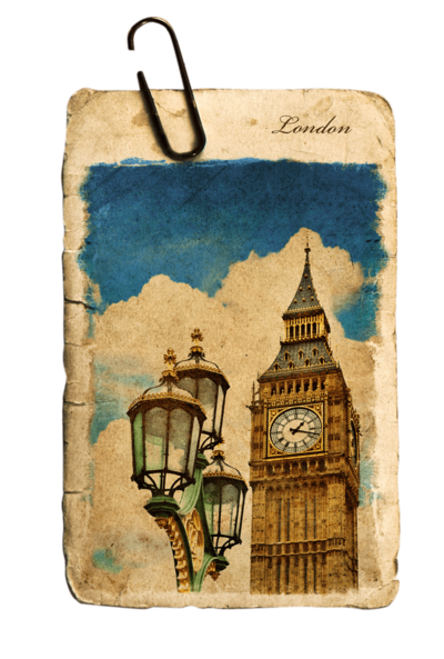 Vintage postcard of Big Ben