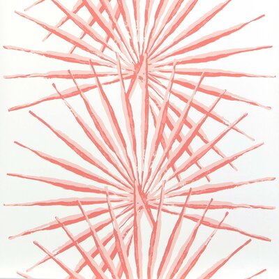 PalmOrleans_Wallpaper_PalmettoStripe_Flamingo_Detail
