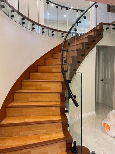 Curved Glass Railing