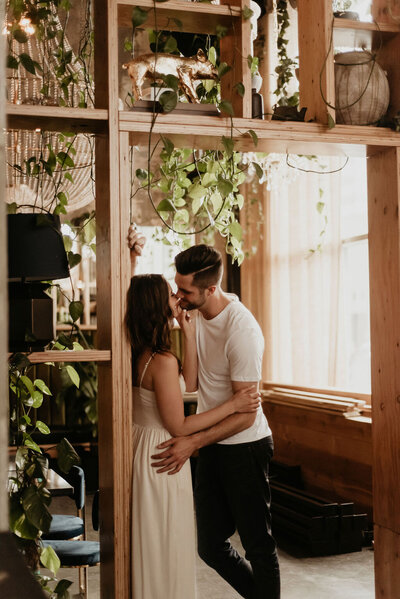 Adorable engagement session captured by Kelsey Vera Photography, intimate and romantic wedding photographer in Airdrie, Alberta. Featured on the Bronte Bride Blog.