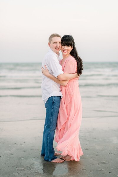 Bride and groom walk up memorial steps at their DC wedding