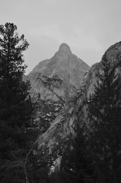Detail photograph of Colorado mountains