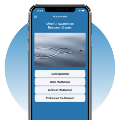 UCLA Mindful app with guided mindfulness meditation with Diana Winston
