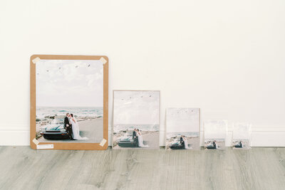 Prints of wedding photos