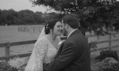 Wedding Couple Embracing