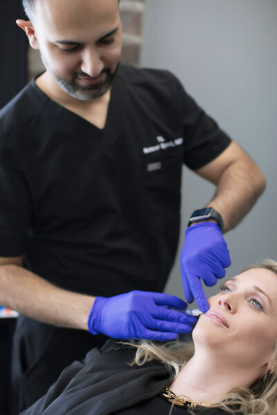 Natural results consultation with Dr. Syed at top-rated med spa in Fishers, IN