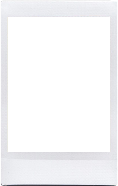 white polaroid graphic