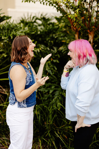 Woman uses calculator on cell phone