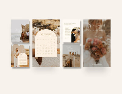 Boho Instagram templates voor fotografen