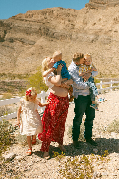 Midday Family Session Las Vegas Desert