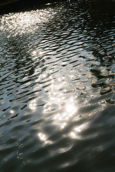light reflections on water