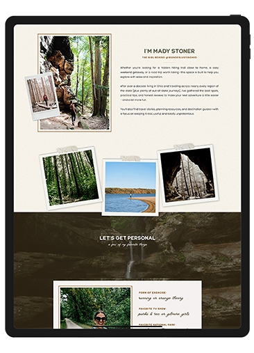 Website design for "Eat Beyond Labels," an organic food store, featuring fresh produce and a clean, inviting layout.