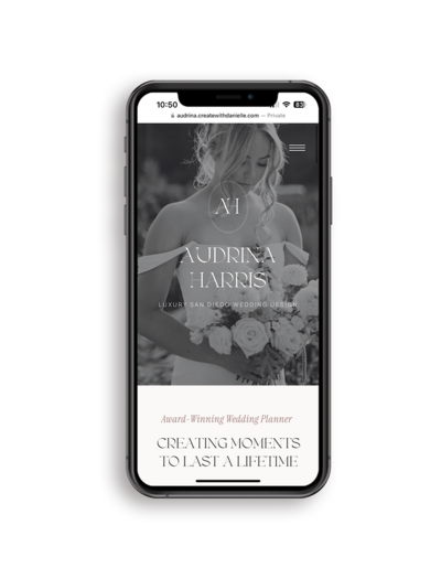 Graphic of Audrina Wedding Planning Template Mobile