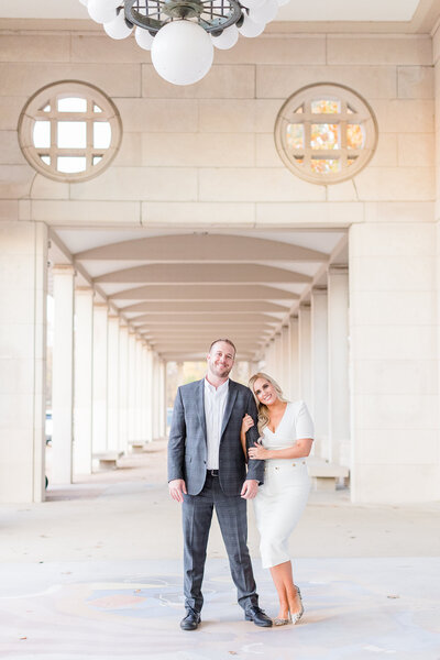 engagement photos at the Muny in St. Louis Missouri