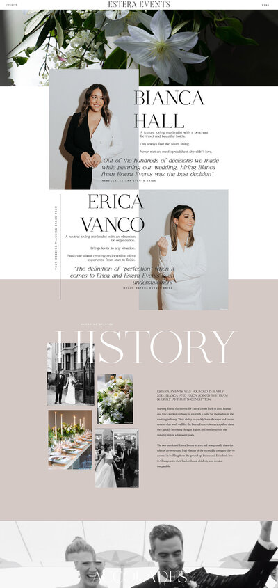 Estera About - Garden of Muses Showit Website Template