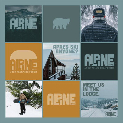 Alpine Hotel branding shown on their social media account.