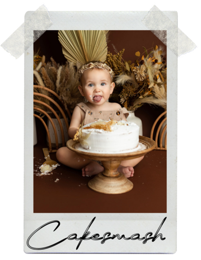 Cake smash and milestone sessions in Scottsdale, Phoenix, Tempe, Chandler, and Mesa Arizona. Playful kids photography by River and Ry Photography.