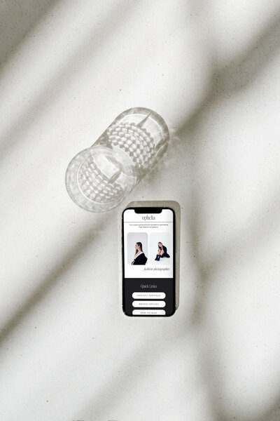 Showit website template for photography businesses