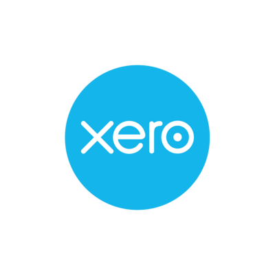 Xero accounting software logo which is a blue circle with Xero inside.