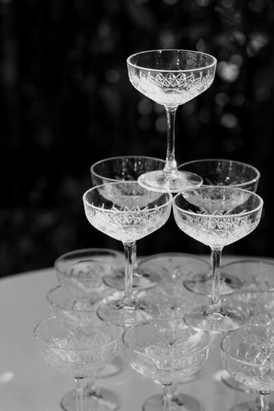 champagne glasses harrogate wedding