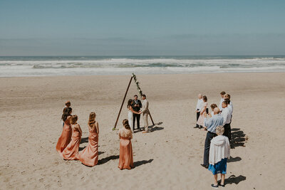 Oregon Coast intimate wedding