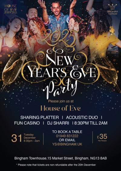 New Year Eve Party at the House of Eve