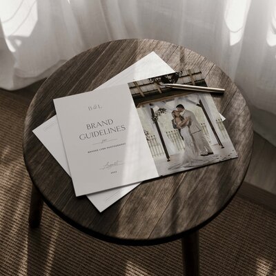 wedding photographer brand guidelines design